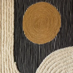 Graham & Green Prints & Wall Art<Black and White Abstract Jute Wall Art