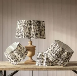 Graham & Green Lamp Shades<Black and White Ikat Flower Empire Lamp Shades
