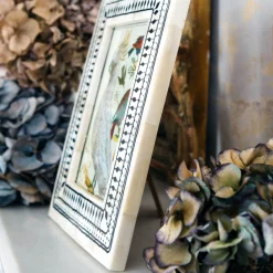 Graham & Green Photo Frames<Black and White Print Bone Frame