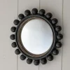 Graham & Green Round Mirrors|Wall Mirrors<Black Bobble Convex Wall Mirror