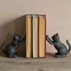 Graham & Green Bookends & Paperweights|Decorative Accessories<Black Cat Cast Iron Bookends