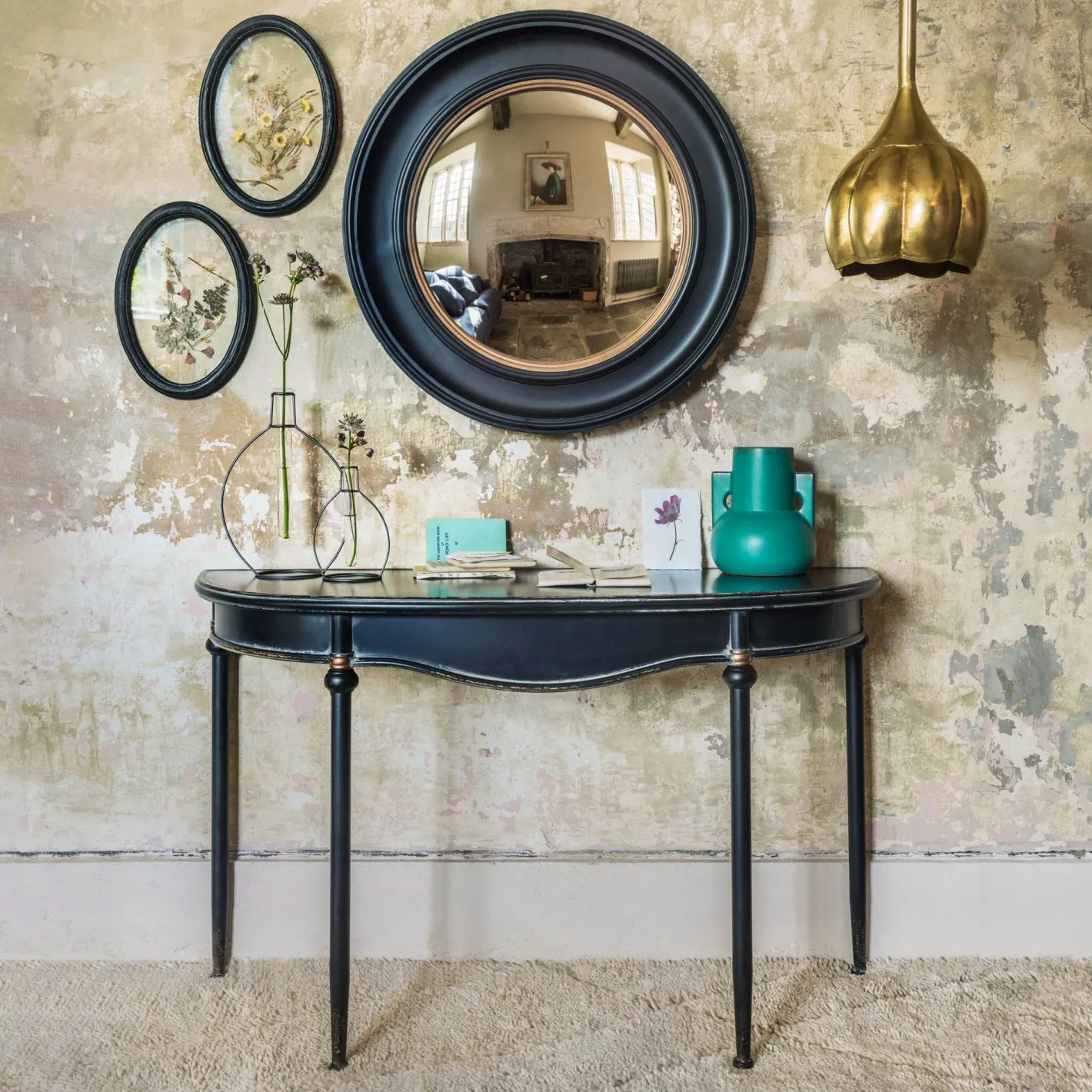 Graham & Green Console Tables<Black Curve Console Table