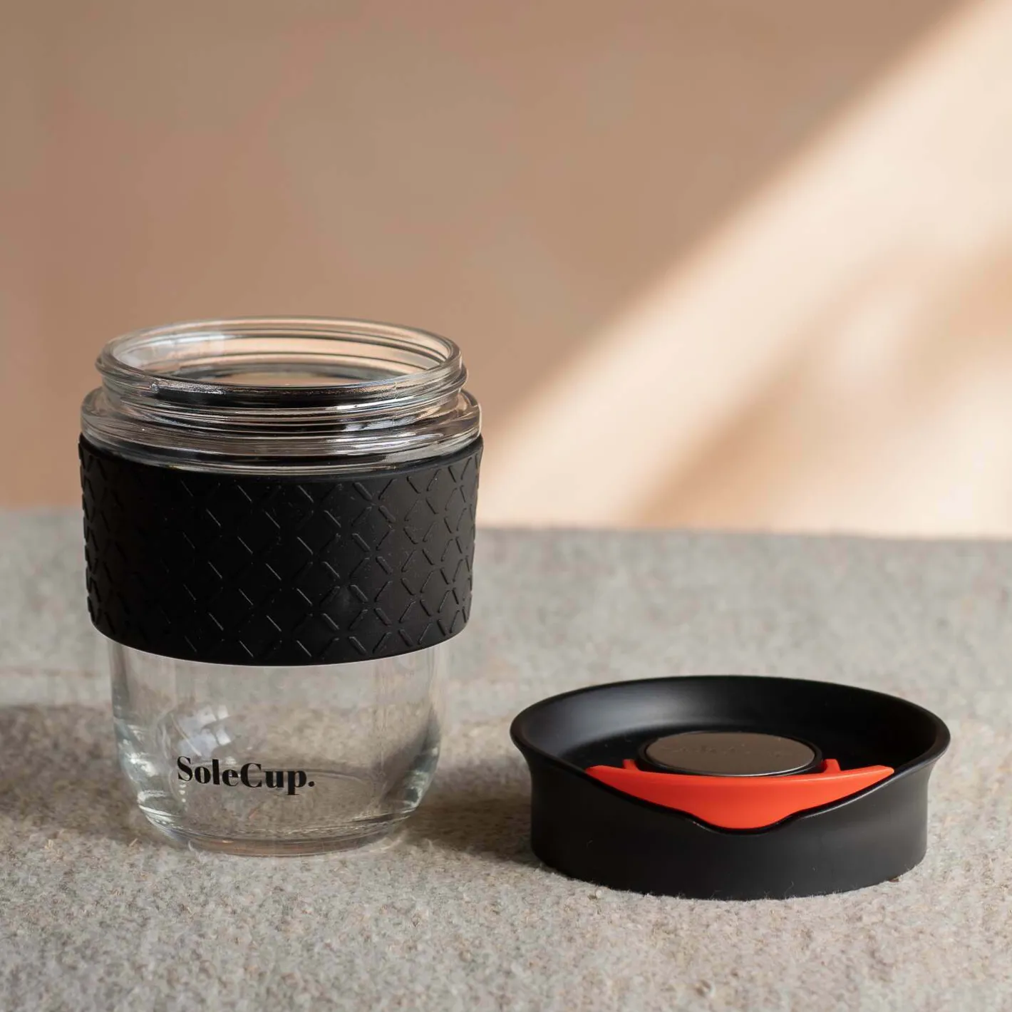 Graham & Green Outdoor Dining|Tableware<Black Glass Travel Mug