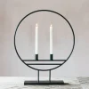 Graham & Green Candle Holders & Candles<Black Hoop Candle Holder