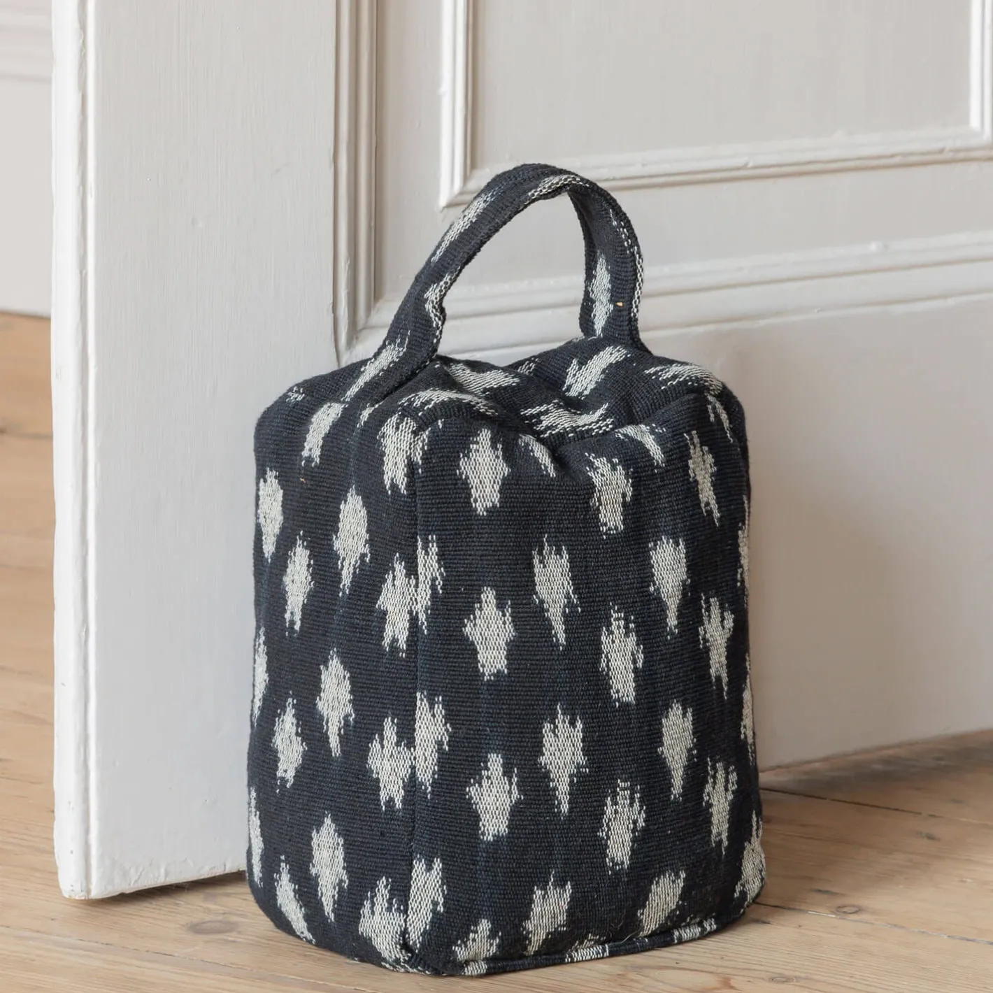 Graham & Green Door Stops & Draught Excluders<Black Ikat Door Stopper