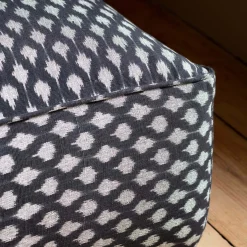 Graham & Green Pouffes & Beanbags|Pouffes & Bean Bags<Black Ikat Pouffe