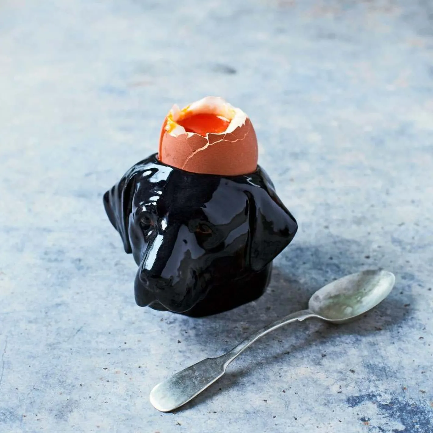 Graham & Green Tableware<Black Lab Face Egg Cup