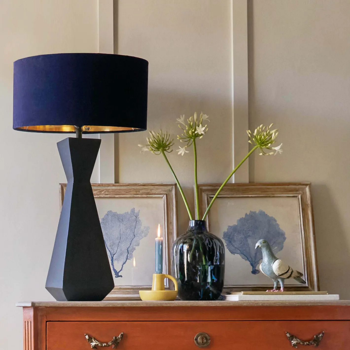 Graham & Green Table Lamps<Black Rodin Table Lamp