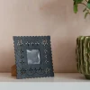 Graham & Green Photo Frames<Black Scalloped Square Photo Frame