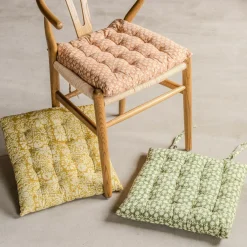 Graham & Green Seat Pads & Bed Rolls|Seat Pads & Bed Rolls<Block Printed Floral Seat Pads