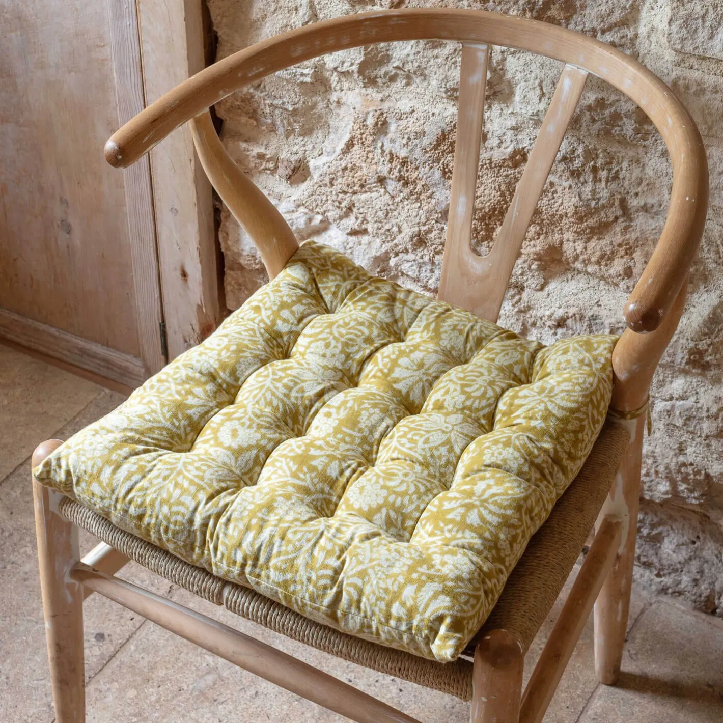 Graham & Green Seat Pads & Bed Rolls|Seat Pads & Bed Rolls<Block Printed Floral Seat Pads