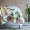 Graham & Green Quilts & Bedding<Bloom Floral Block Printed King Size Quilt