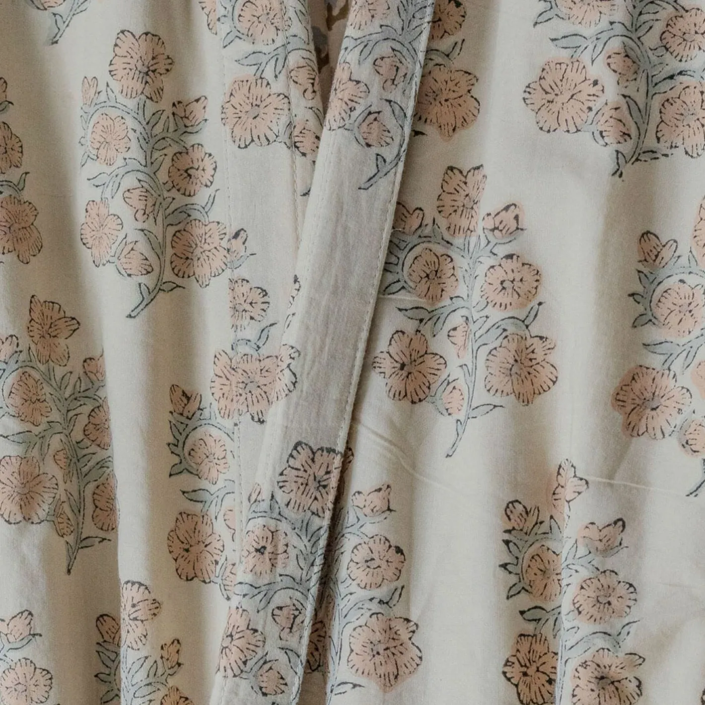 Graham & Green Loungewear<Blossom Block Printed Reversible Dressing Gowns