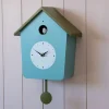 Graham & Green Clocks<Blue and Green Cuckoo House Wall Clock