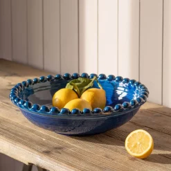 Graham & Green Outdoor Dining|Tableware<Blue Bobble Serving Bowl