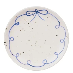 Graham & Green Tableware<Blue Bow Dessert Plate