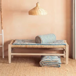 Graham & Green Seat Pads & Bed Rolls|Seat Pads & Bed Rolls<Blue Candy Stripe Small Seat Mat