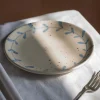 Graham & Green Tableware<Blue Leaves Dessert Plate