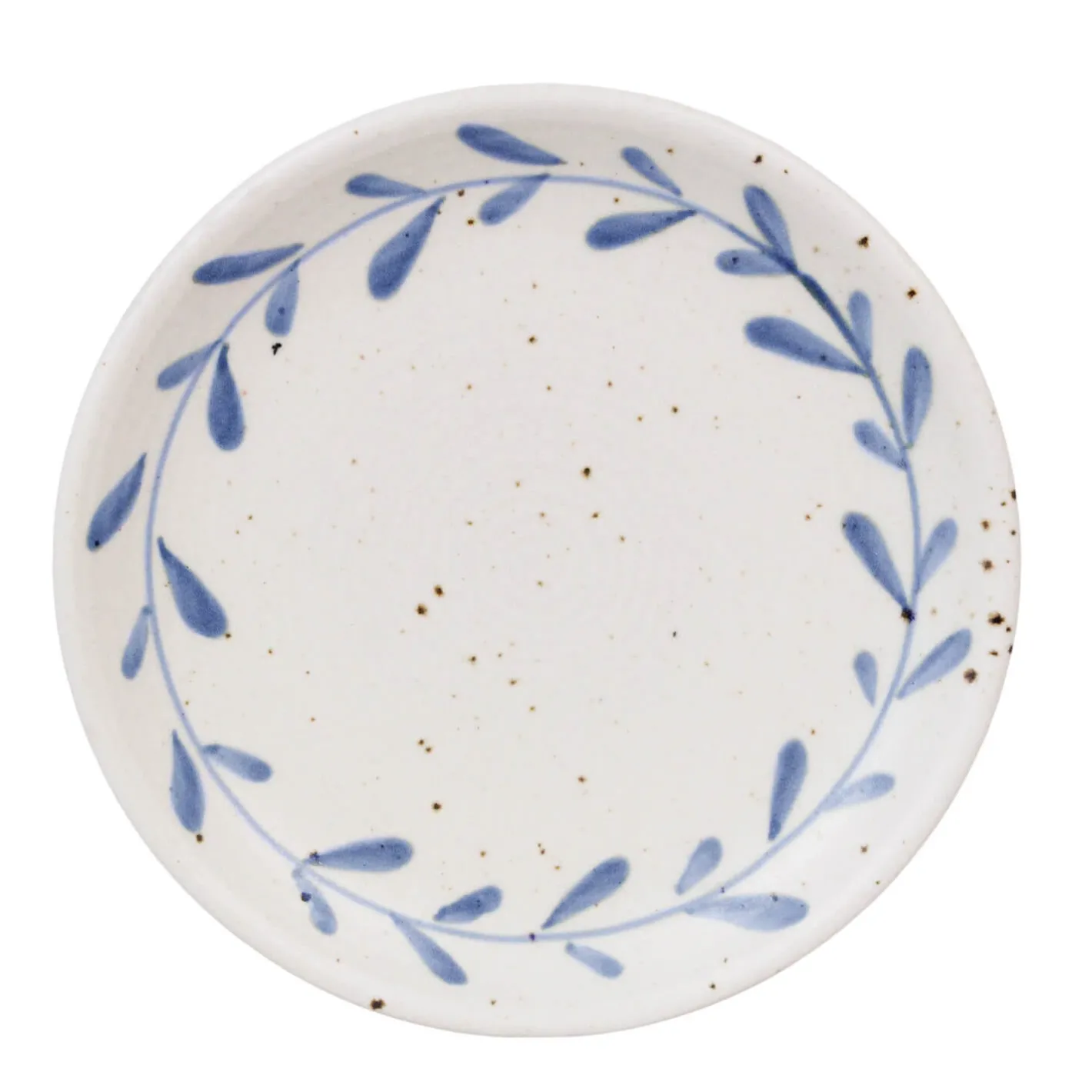 Graham & Green Tableware<Blue Leaves Dessert Plate