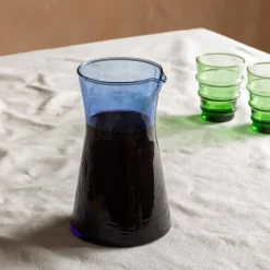 Graham & Green Jugs & Carafes<Blue Moroccan Glass Carafe