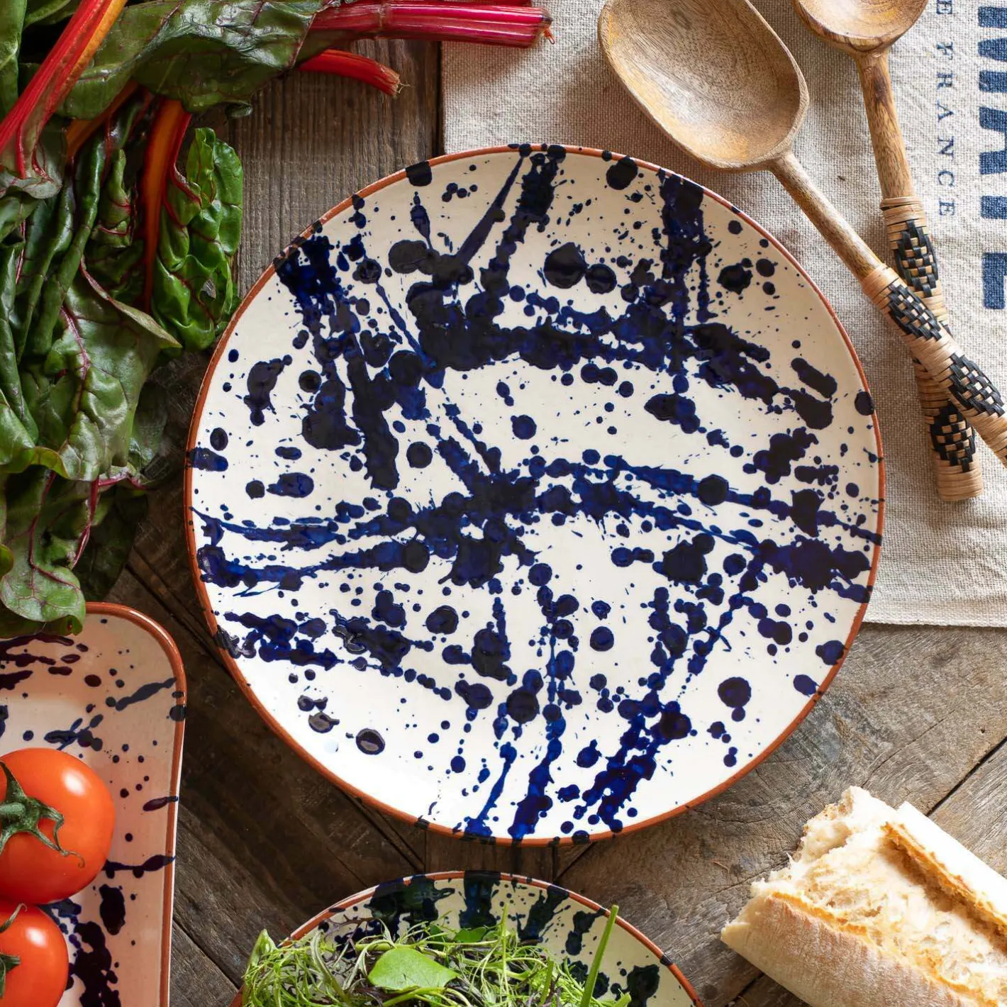 Graham & Green Outdoor Dining|Tableware<Blue Splash Serveware Collection