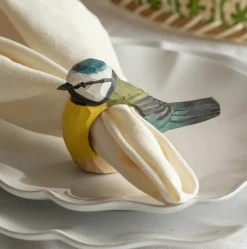 Graham & Green Table Cloths & Napkins|Table Cloths & Napkins<Blue Tit Napkin Ring