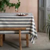 Graham & Green Table Cloths & Napkins|Table Cloths & Napkins<Blue Wide Stripe Table Cloths