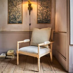 Graham & Green Armchairs<Bobbin Natural Linen and Ash Armchair