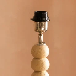 Graham & Green Table Lamps<Bobbin Tripod Natural Wooden Table Lamp