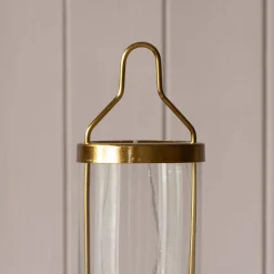 Graham & Green Candle Holders & Candles<Brass Hanging Glass Candle Holder