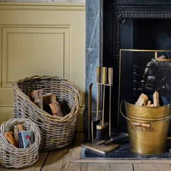 Graham & Green Fireside<Brass Kindling Bucket