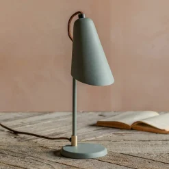 Graham & Green Table Lamps<Bridewell Lichen Green Table Lamp