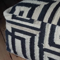 Graham & Green Pouffes & Beanbags|Pouffes & Bean Bags<Bridget Monochrome Pouffe