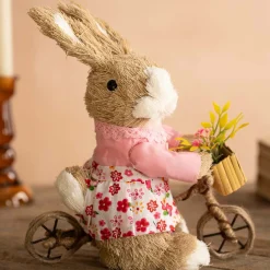 Graham & Green Decorative Accessories<Bristle Bunny on a Bike Decoration