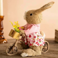 Graham & Green Decorative Accessories<Bristle Bunny on a Bike Decoration