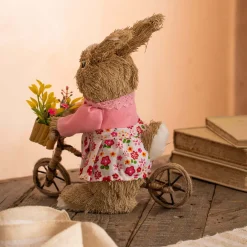Graham & Green Decorative Accessories<Bristle Bunny on a Bike Decoration