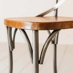 Graham & Green Dining Chairs<Brook Antique Zinc and Leather Chair
