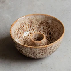 Graham & Green Candle Holders & Candles<Brown Speckled Candle Holder
