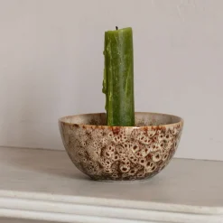 Graham & Green Candle Holders & Candles<Brown Speckled Candle Holder