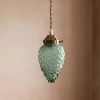 Graham & Green Ceiling Lights & Chandeliers<Bunch of Grapes Green Glass Pendant Light