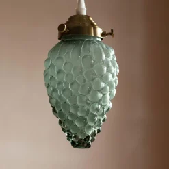 Graham & Green Ceiling Lights & Chandeliers<Bunch of Grapes Green Glass Pendant Light