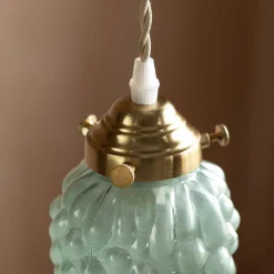 Graham & Green Ceiling Lights & Chandeliers<Bunch of Grapes Green Glass Pendant Light