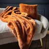 Graham & Green Sofa Throws|Throws & Blankets<Burnt Amber Throw