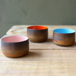 Graham & Green Candle Holders & Candles<Burnt Copper Tea Light Holders
