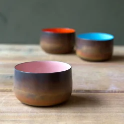 Graham & Green Candle Holders & Candles<Burnt Copper Tea Light Holders