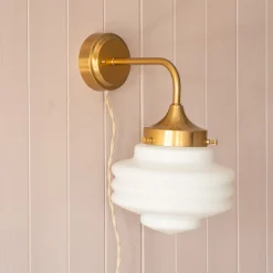 Graham & Green Wall Lights & Sconces<Caius Brass Wall Light