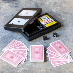 Graham & Green Games & Puzzles<Card Holder Box with Two Decks of Cards