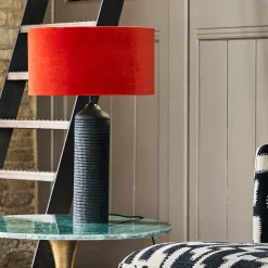 Graham & Green Lamp Shades<Carnelian Velvet Lamp Shades