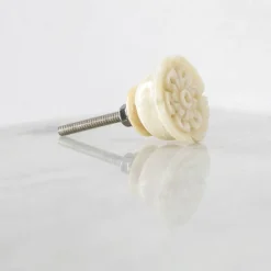 Graham & Green Knobs & Handles<Carved Rose Bone Knob