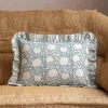 Graham & Green Sofa Cushions|Cushions<Cassia Small Rectangular Block Printed Cushion